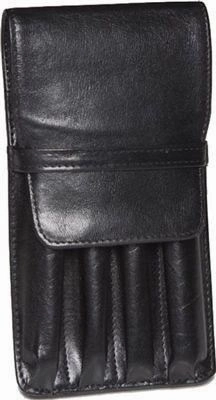 Aston Leather 4 Pen Holder Black basic adjustable