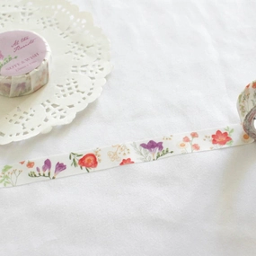 At The Florists Floral Washi Tape metal