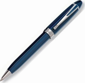 wholesale collectible Aurora Ipsilon Deluxe Blue/Chrome Ballpoint Pen