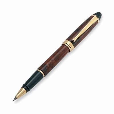 sleek Aurora Ipsilon Lacquer Turtle Rollerball Pen