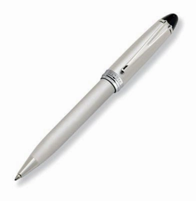 heatproof lasting Aurora Ipsilon Metal Chrome Satin Ballpoint Pen