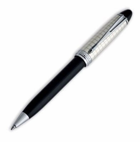 Aurora Ipsilon Quadra Sterling Silver Black Ballpoint Pen bulk