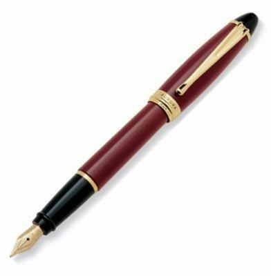 magnetic Aurora Ipsilon Resin Bordeaux Fountain Pen