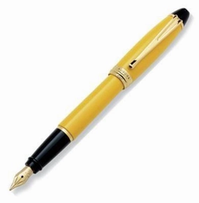 Aurora Ipsilon Resin Yellow Fountain Pen vintage