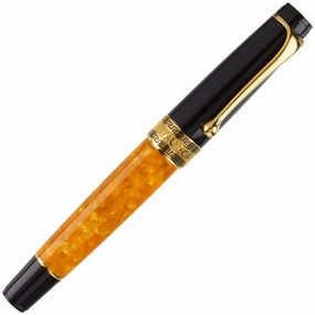 Aurora Optima Auroloide Gold O Sole Mio Rollerball Pen glass giant