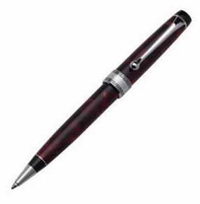 trusted rugged Aurora Optima Auroloide Silver Burgundy Ballpoint Pen