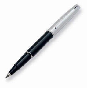 Aurora Style Metal Black Chrome Rollerball Pen resin quickdry