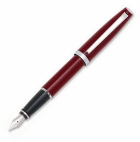 Aurora Style Resin Paprika Fountain Pen wooden