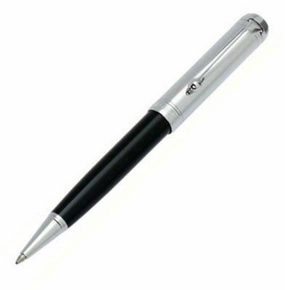 cool lightweight Aurora Talentum Chrome Black Ballpoint Pen