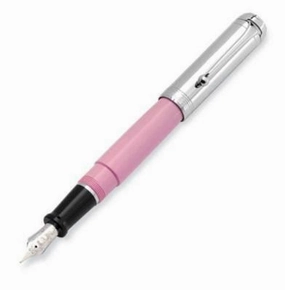 antislip affordable Aurora Talentum Chrome Pink Fountain Pen