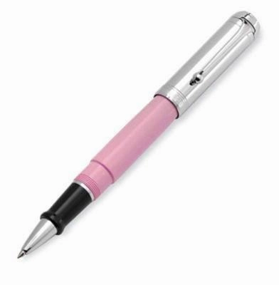 Aurora Talentum Chrome Pink Rollerball Pen luxury