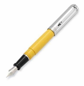 Aurora Talentum Chrome Yellow Fountain Pen daily