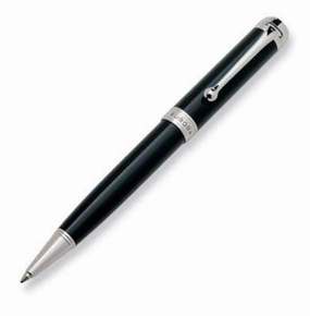 economical popular Aurora Talentum Classic Black Chrome Ballpoint Pen