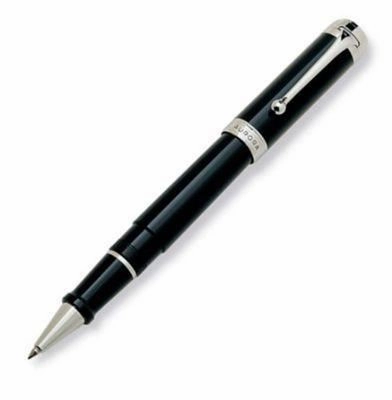 Aurora Talentum Classic Black Chrome Rollerball Pen sleek