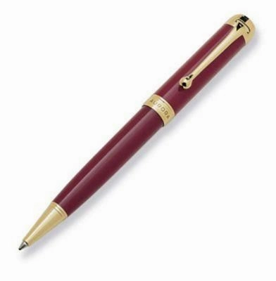Aurora Talentum Classic Burgundy Gold Ballpoint Pen elegant portable