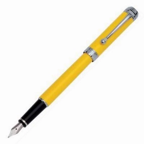 Aurora Talentum Finesse Yellow Fountain Pen synthetic sturdy