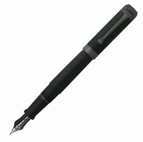 Aurora Talentum Full Black Fountain Pen rugged