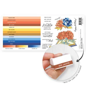 Mini Ink Cubes Label Set - Tropical Tango, Citrus Punch, Marine Life adjustable bright