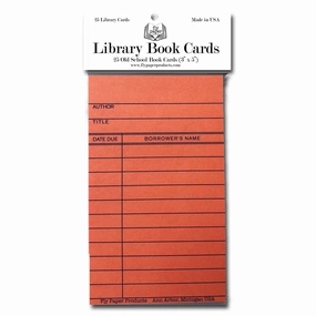 ergonomic bamboo 25 Assorted Vintage Nostalgia Library Card Pack - Assorted