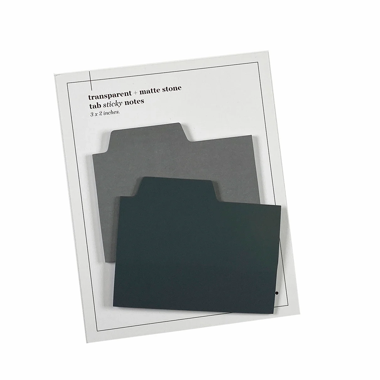 bulk Blank Tab Sticky Note Set - Stone