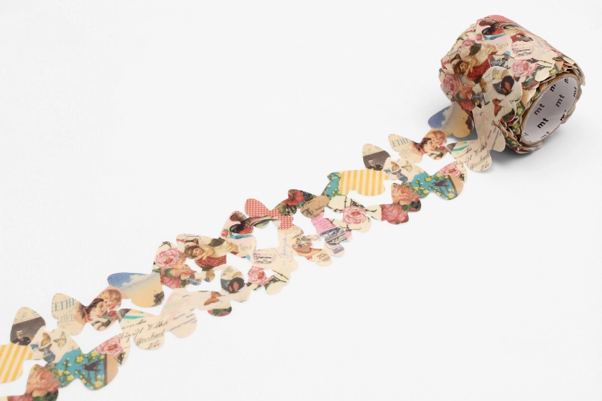 round Mt Fab Washi Tape - Retro Paper Butterfly