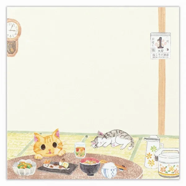 Nekorobi Chibi And Miiko Memo Pad expandable glass