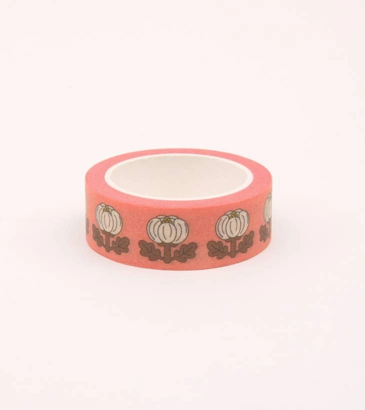 Peony Washi Tape - Coral Pink seasonal