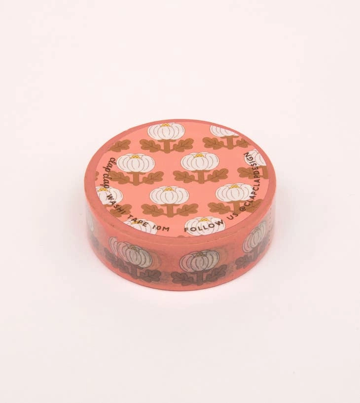 multipurpose Peony Washi Tape - Coral Pink