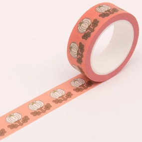 Peony Washi Tape - Coral Pink valuable