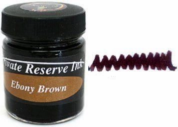 Private Reserve Ebony Brown Bottled Ink warm