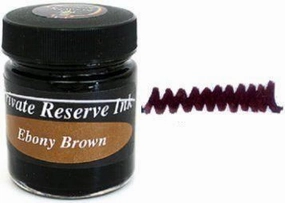 Private Reserve Ebony Brown Bottled Ink warm