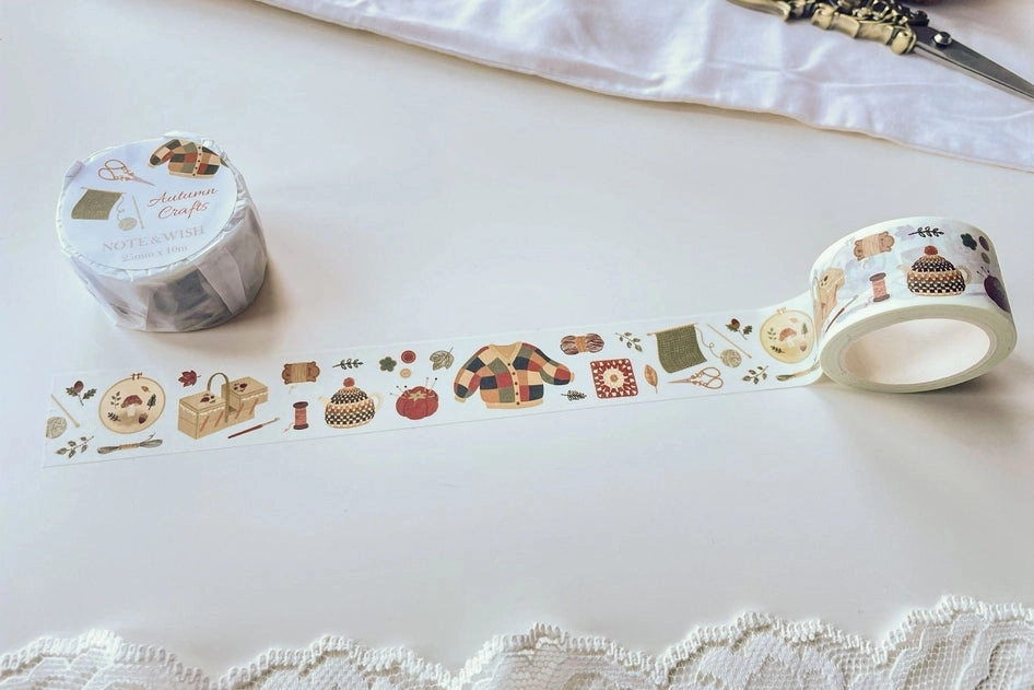 Autumn Crafts Washi Tape fiber