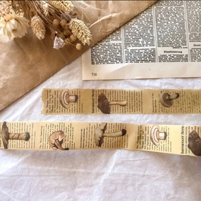 colorful deluxe Autumn Mushroom Vellum Tape