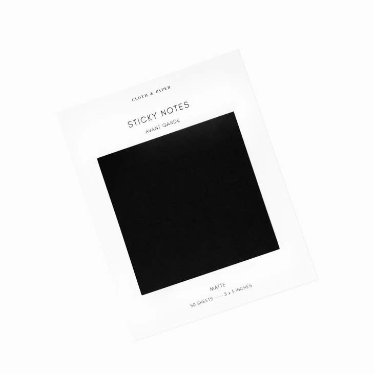 pastel waterproof Avant Garde (Black) Sticky Notes Large