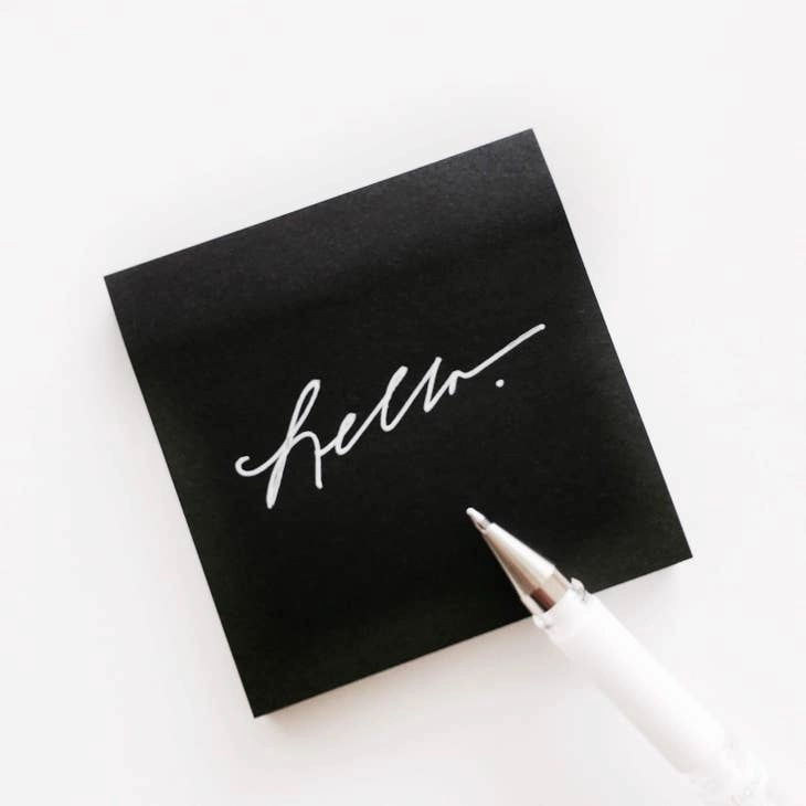 Avant Garde (Black) Sticky Notes Large locking tiny