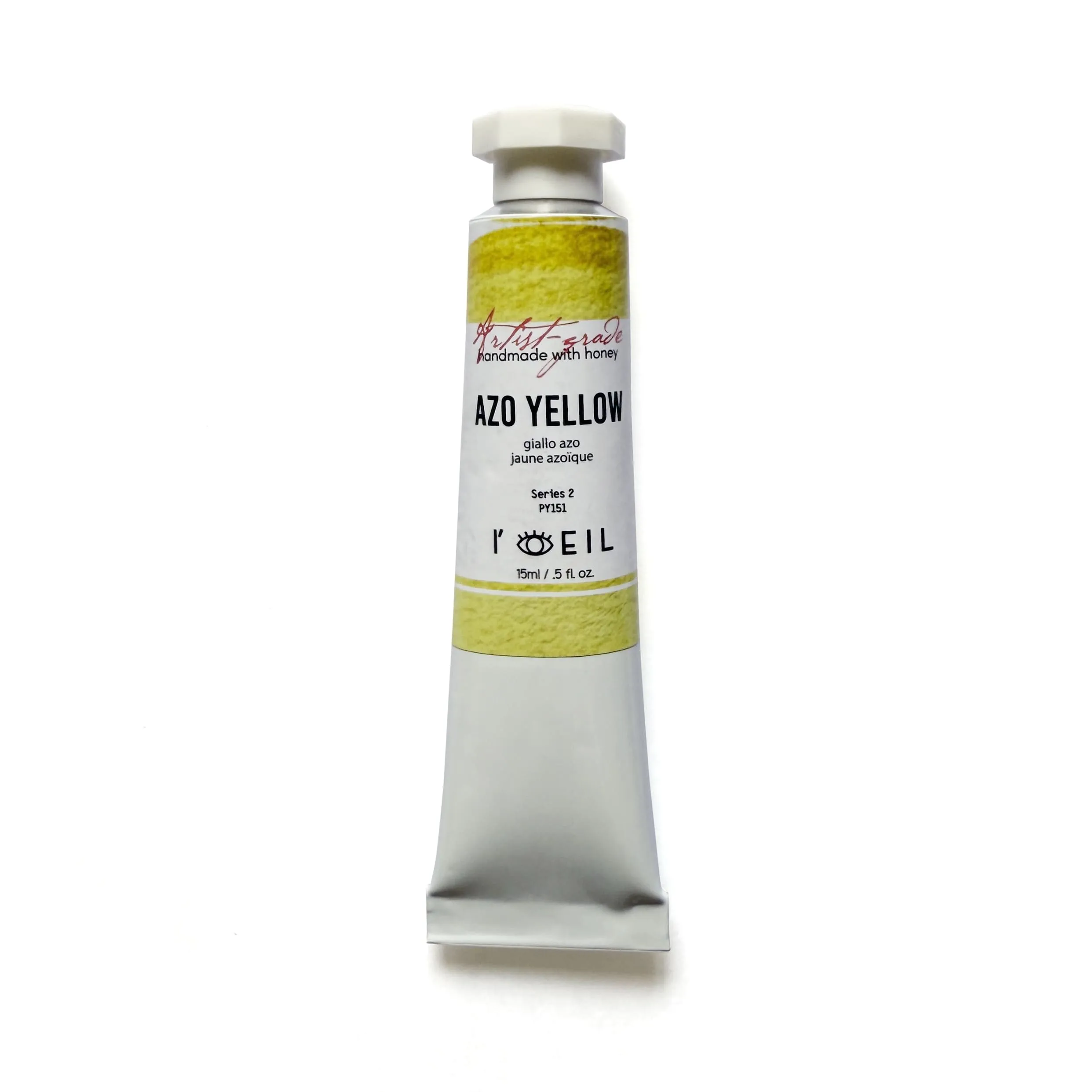 multipack Azo Yellow Py151 - Artist Grade Handmade Honey Based Watercolor Tube 15Ml