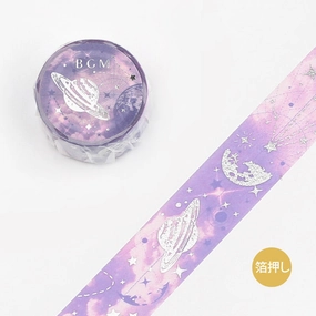 tiny refined Azure Space Washi Tape Foil Bgm