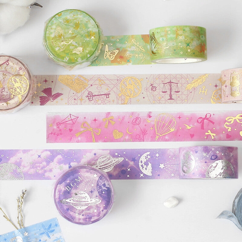 foldable Azure Space Washi Tape Foil Bgm