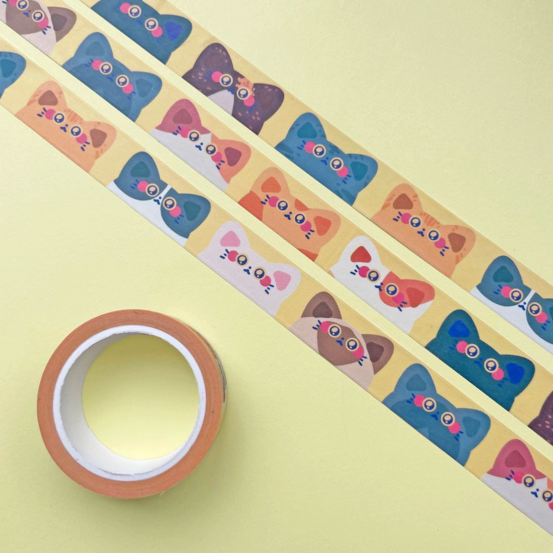 Baby Cats Washi Tape luxury leather
