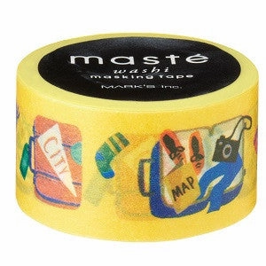 Baggage Suitcase Washi Tape alloy