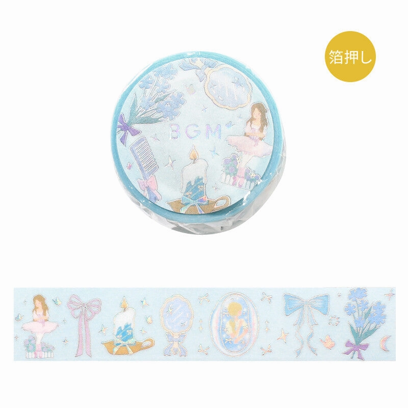 bronze automatic Ballerina Blue Washi Tape