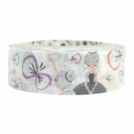 Ballerina Butterfly Washi Tape ? Shinzi Katoh Design nonslip