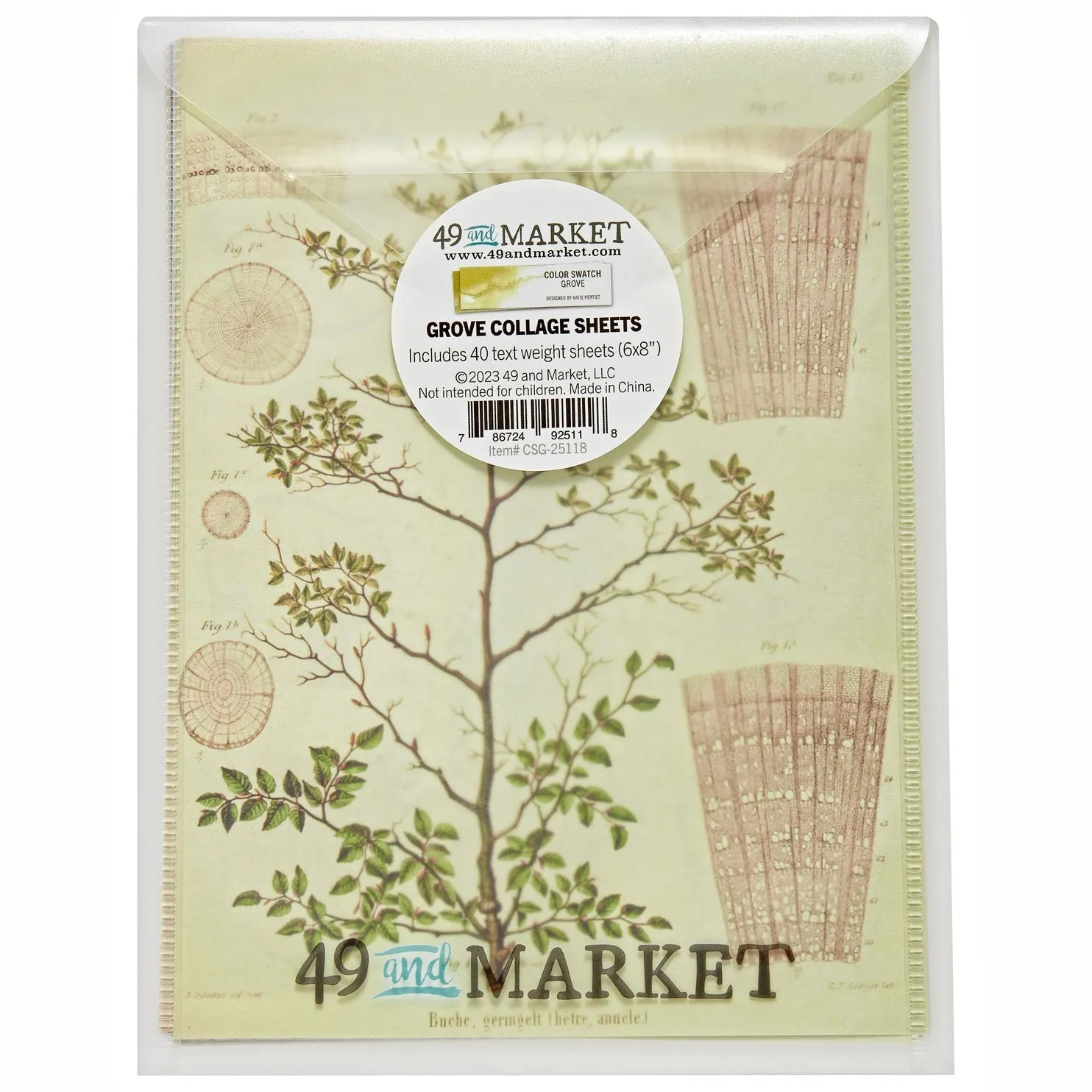 49 And Market Collage Sheets  -  Color Swatch Grove economical resilient