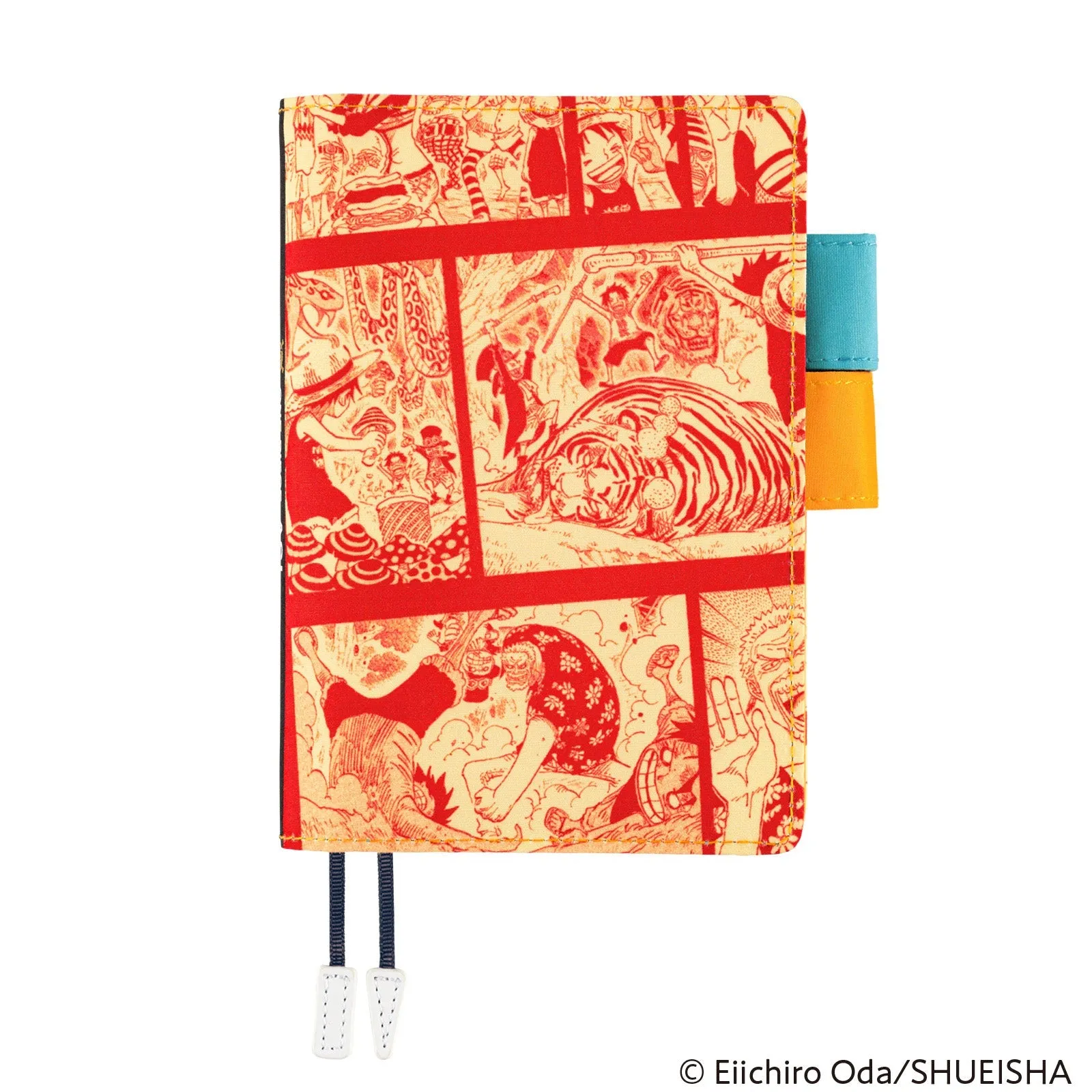 Hobonichi Techo A6 Original Planner Cover - One Piece Magazine: Ace, Sabo, Luffy metallic antislip