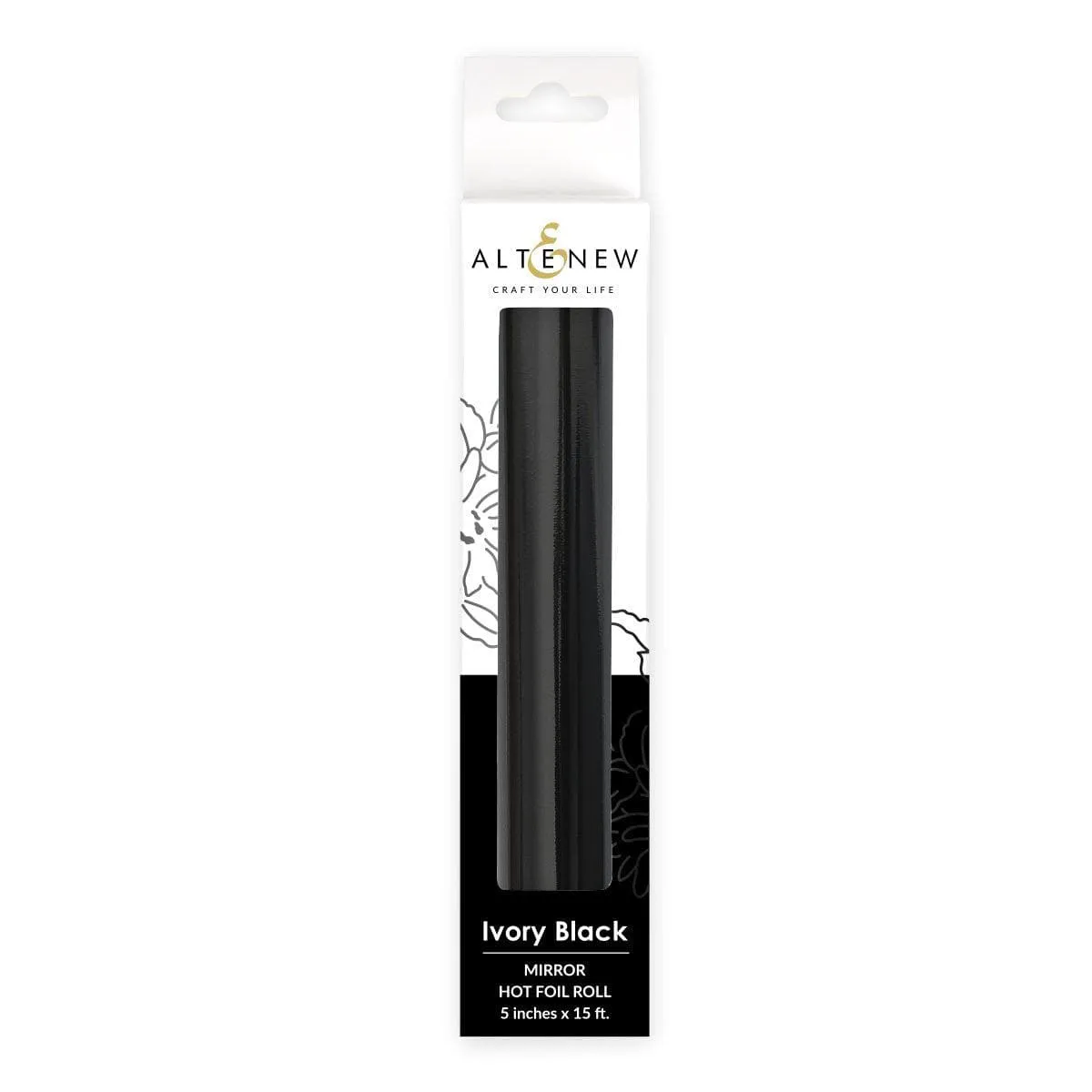 Hot Foil Roll - Ivory Black (Mirror) shiny