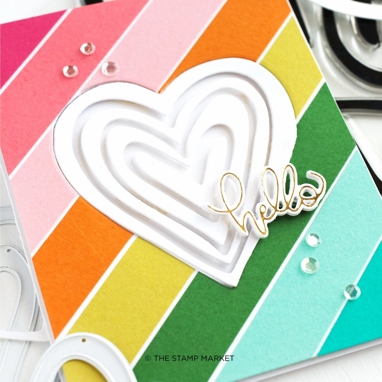 wooden Best Wishes Stamp Set