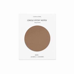 retractable Circle Sticky Notes | Macchiato