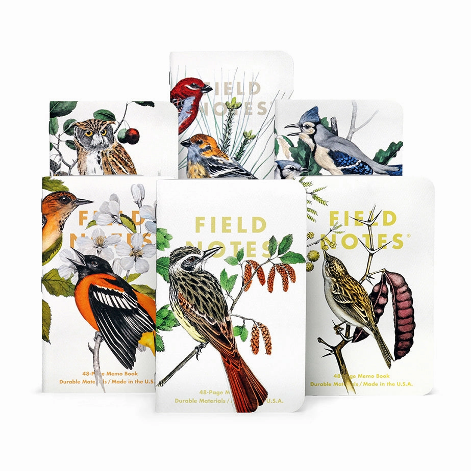 alloy Field Notes Birds & Trees Of North America Memo Notebooks (Set Of 3)