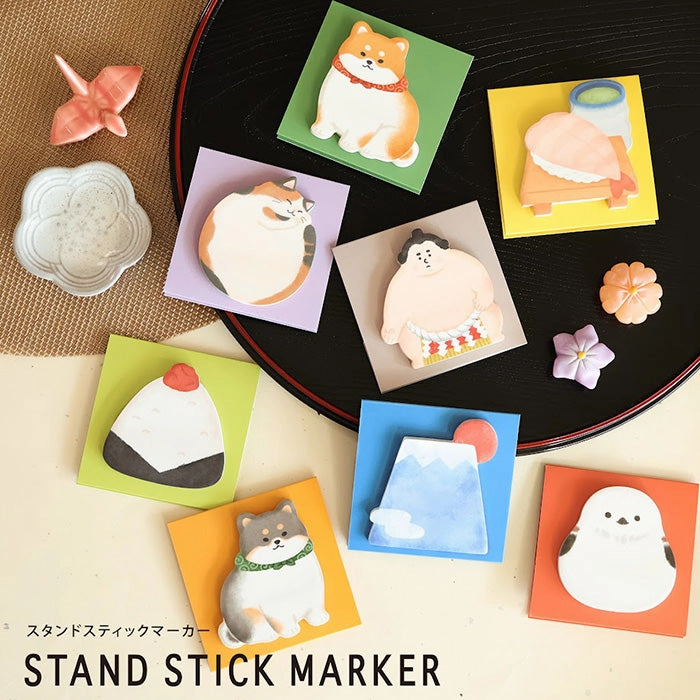 seasonal wooden Mt. Fuji Sticky Notes