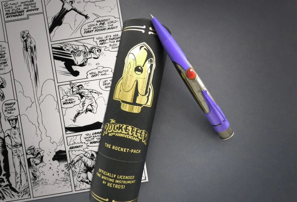 Retro 1951 Tornado Big Shot The Rocketeer - Rocket-Pack Rollerball Pen multipack